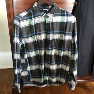 J. Crew Blue Flannel